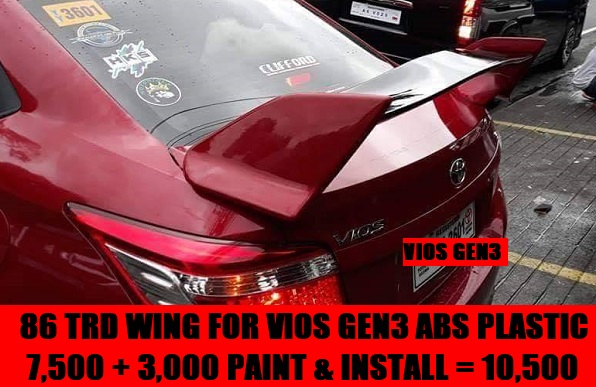 86 TRD WING FOR VIOS GEN3 
